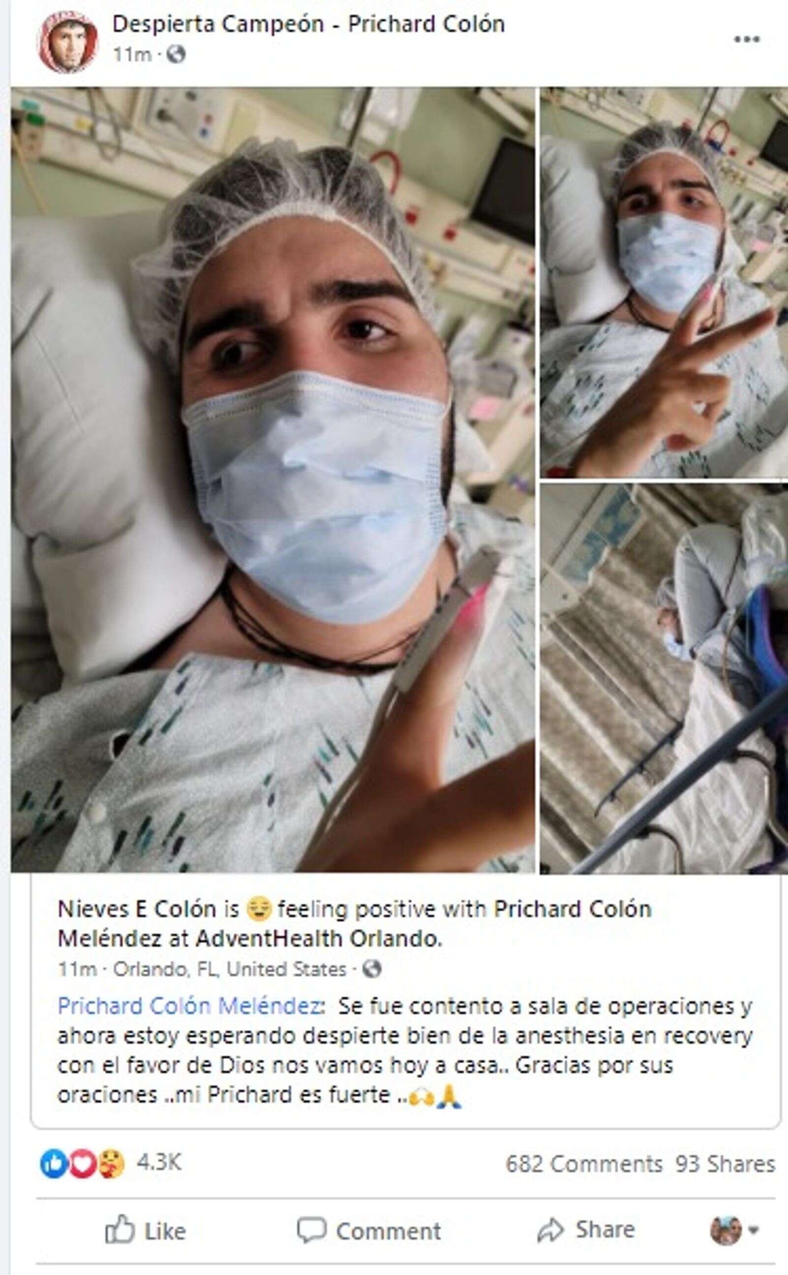 Operan De Emergencia A Prichard Colon Noticel La Verdad Como Es Noticias De Puerto Rico Noticel